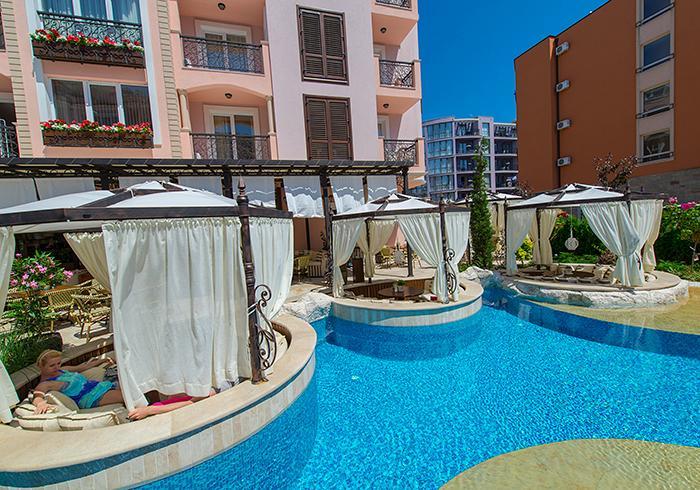 Romance Marine Aparthotel Sunny Beach Exterior foto
